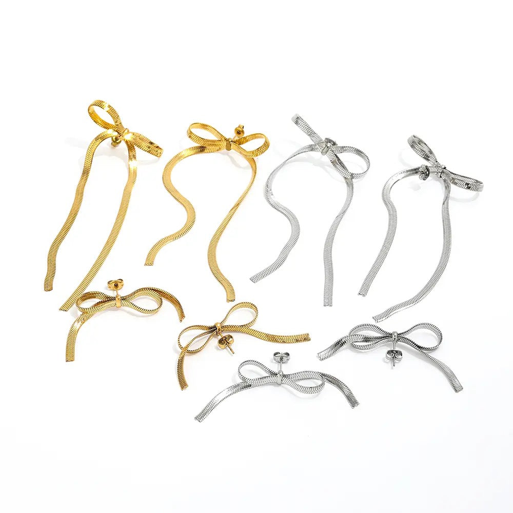 Serpentine Bow Earrings