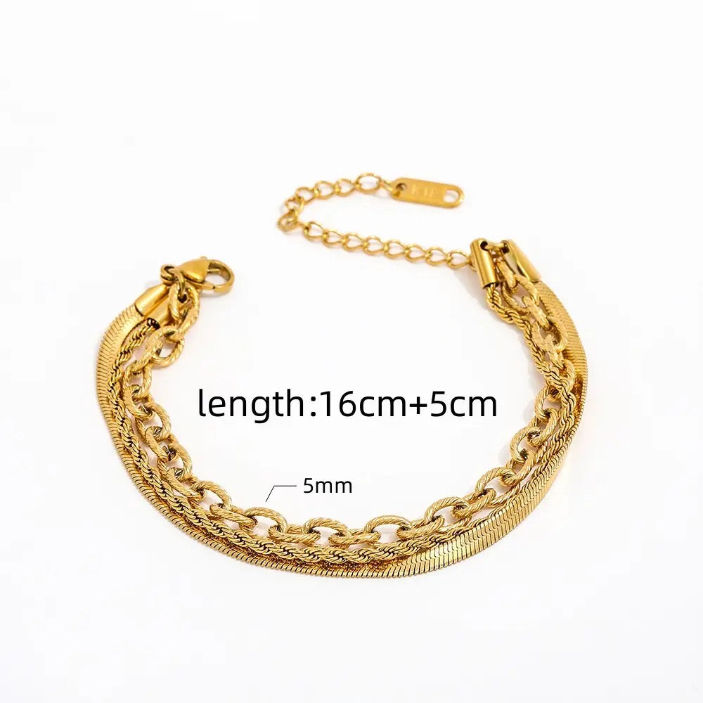 Triple the Charm Bracelet