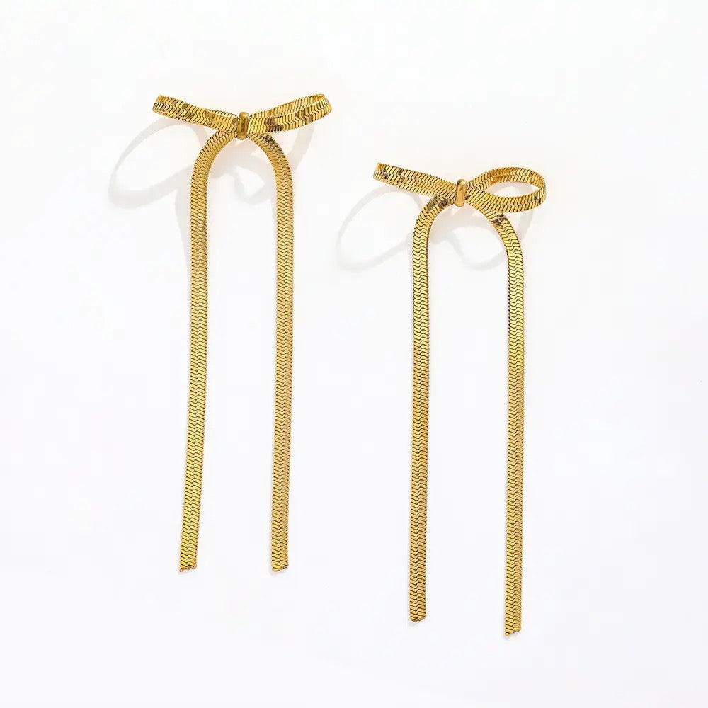 Serpentine Bow Earrings
