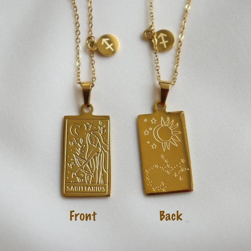 Zodiac/Star sign necklaces in High-end Stainless steel 18K Gold plated.
