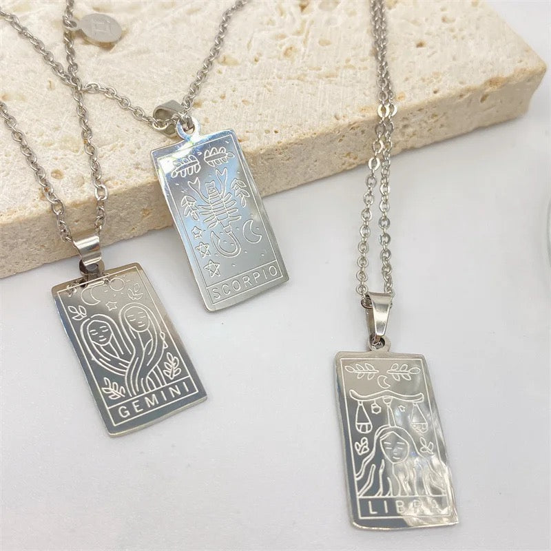 Zodiac/Star sign necklaces in High-end Stainless steel 18K Gold plated.