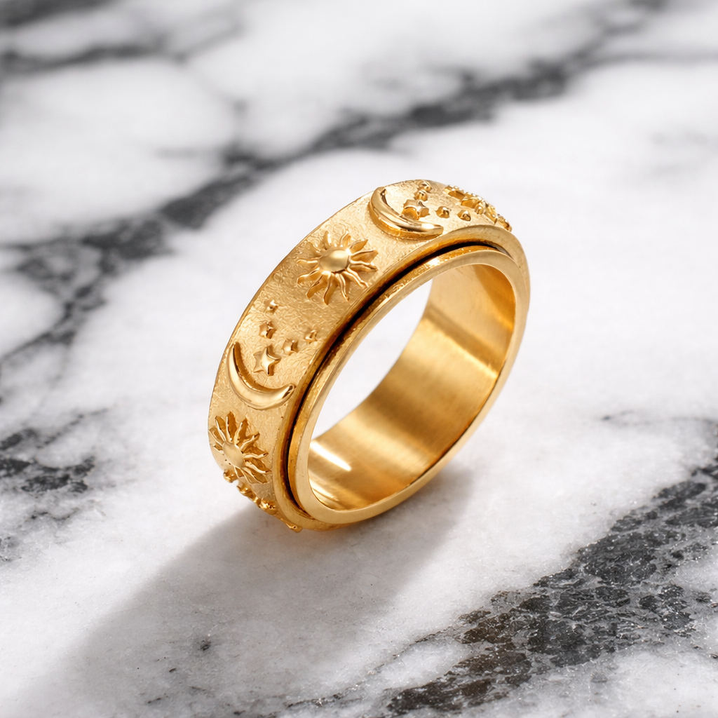 The Celestial Spinner Ring