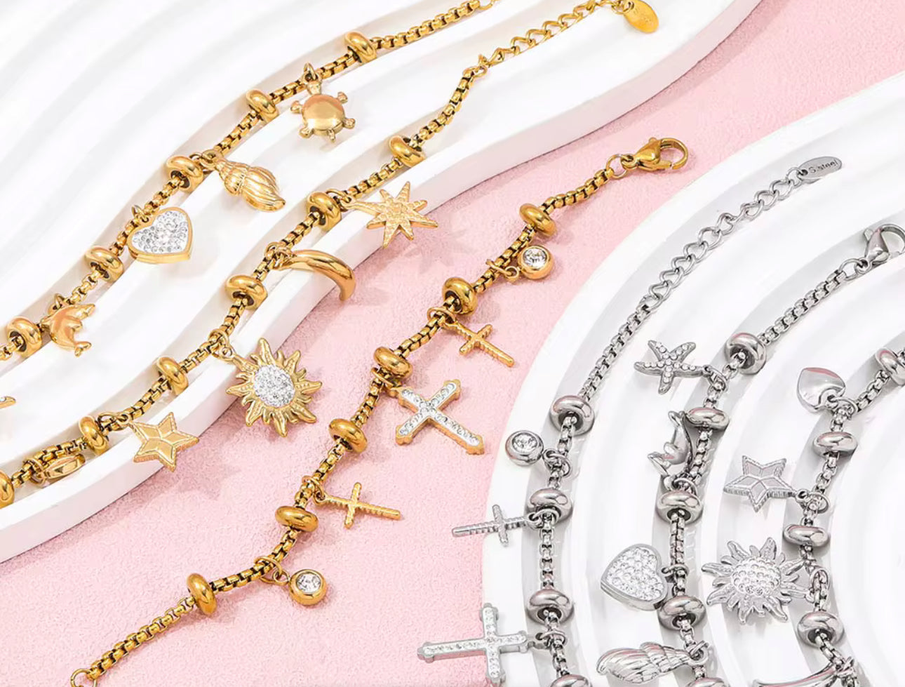 ✨ Celestial & Charm Bracelet Collection