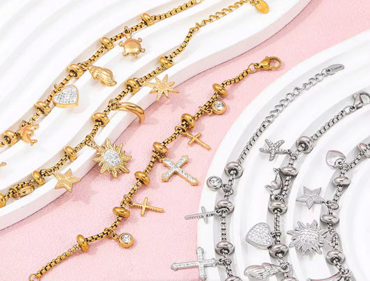 ✨ Celestial & Charm Bracelet Collection
