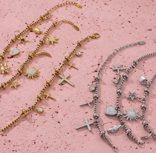 ✨ Celestial & Charm Bracelet Collection
