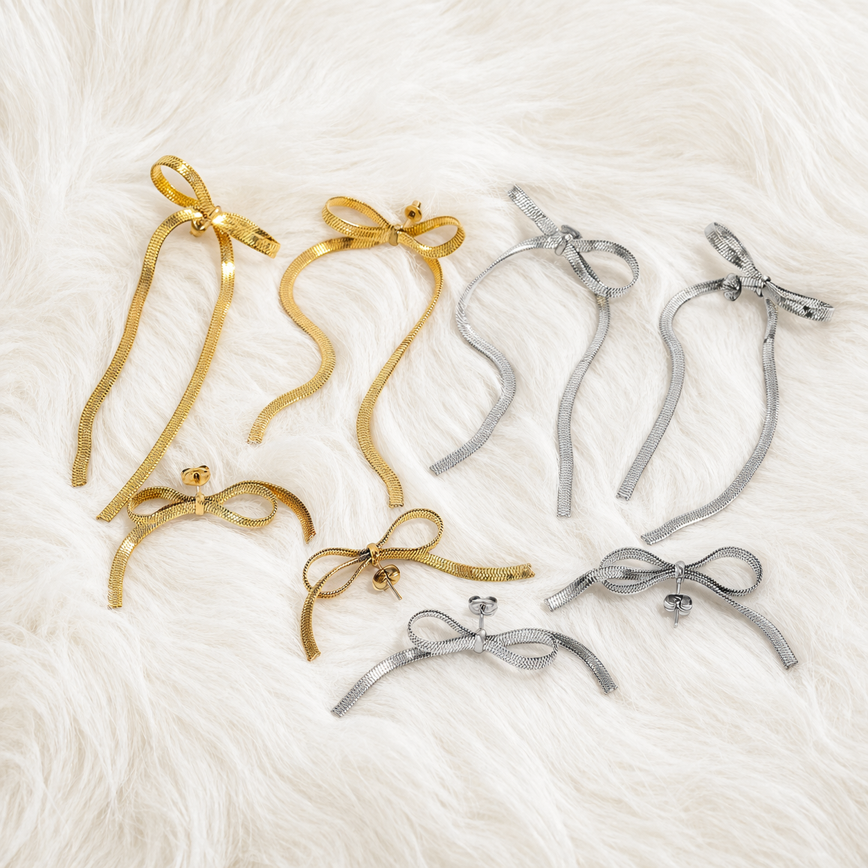 Serpentine Bow Earrings