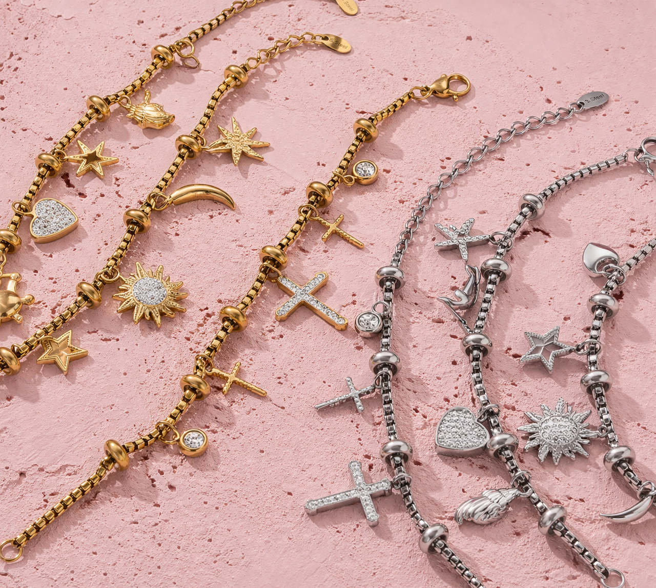 ✨ Celestial & Charm Bracelet Collection