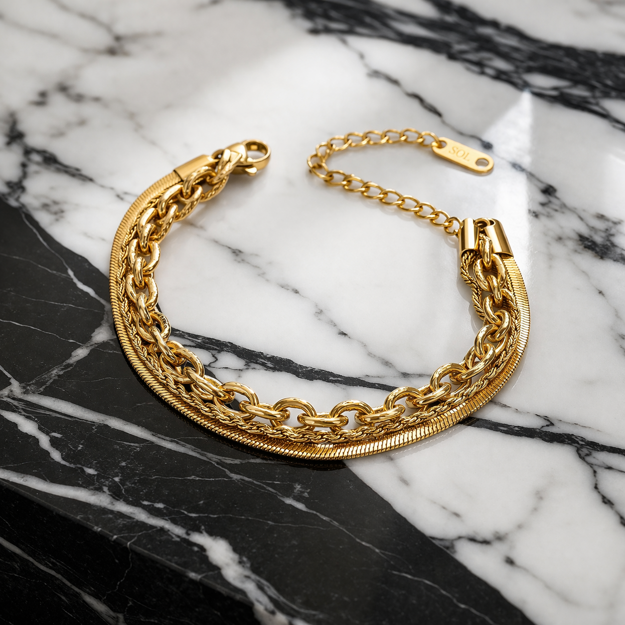 Golden Trio Bracelet